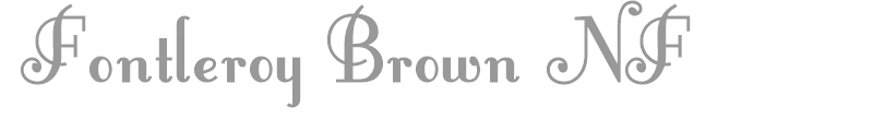 Font Leroy Brown