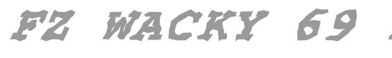 FZ WACKY 69 ITALIC