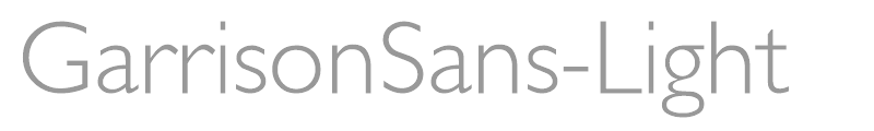GarrisonSans-Light