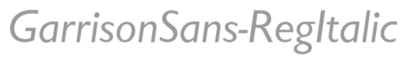 GarrisonSans-RegItalic