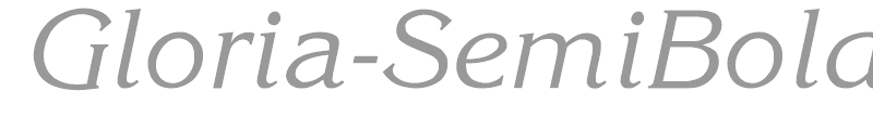 Gloria-SemiBold-Italic