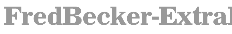 FredBecker-ExtraBold