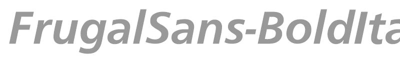 FrugalSans-BoldItalic