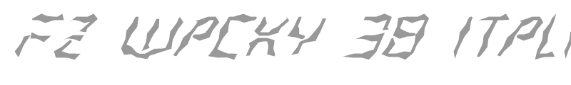 FZ WACKY 38 ITALIC