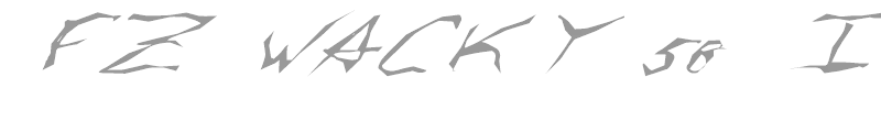 FZ WACKY 58 ITALIC