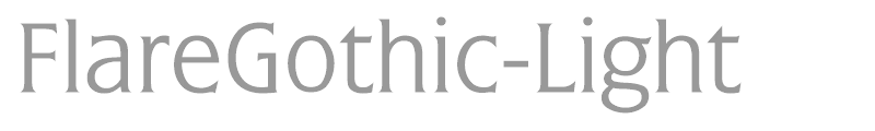 FlareGothic-Light