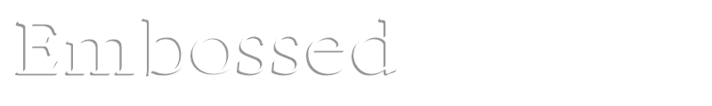 Embossed