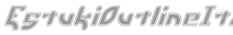 EstukiOutlineItalic