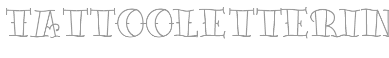 Tattoo Lettering