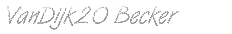 VanDijk20 Becker