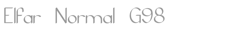 Elfar Normal G98