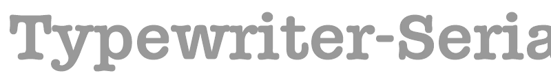 Typewriter-Serial