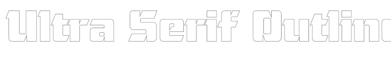 Ultra Serif Outline SF