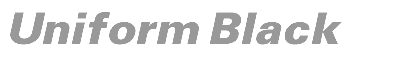 Uniform Black