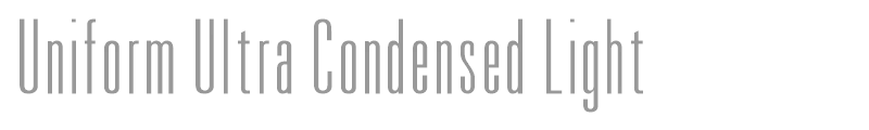 Uniform Ultra Condensed Light