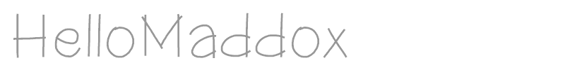 Hello Maddox