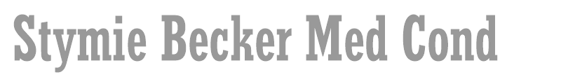 Stymie Becker Med Cond