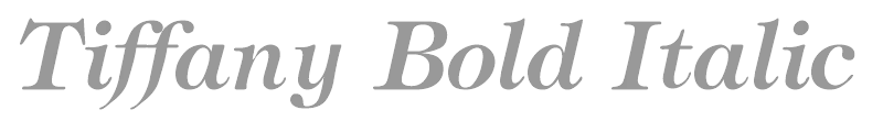 Tiffany Bold Italic