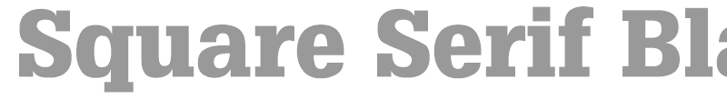 Square Serif Black