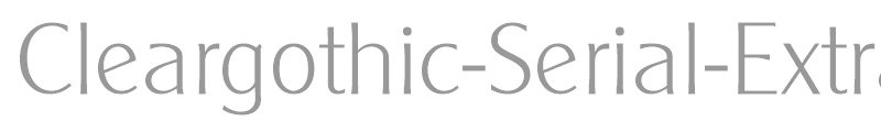 Cleargothic-Serial-ExtraLight