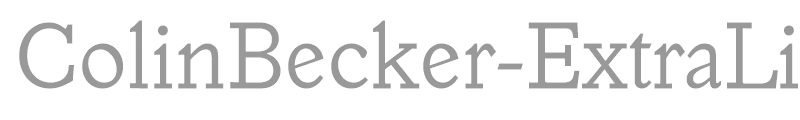 ColinBecker-ExtraLight