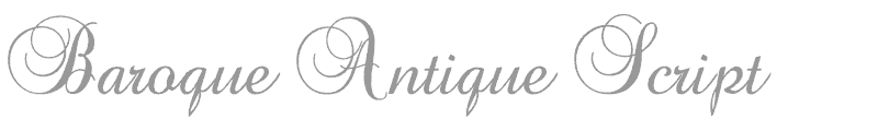 Baroque Antique Script