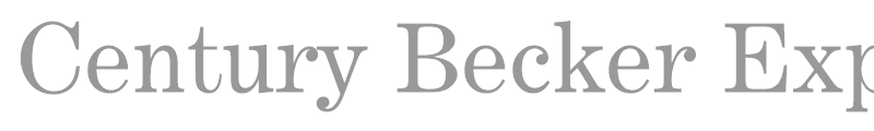 Century Becker Expanded