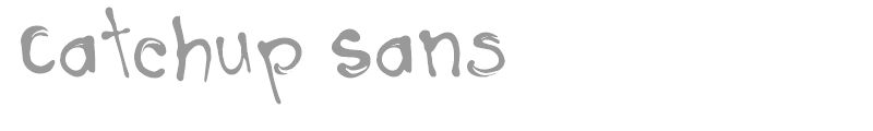 Catchup Sans