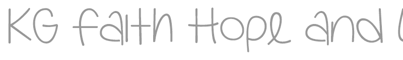 KG Faith Hope And Love
