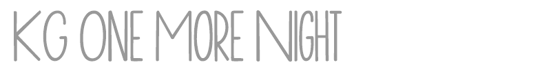 KG One More Night