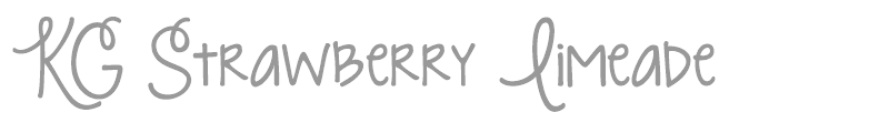 KG Strawberry Limeade