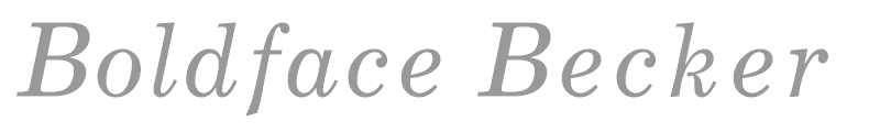 Boldface Becker