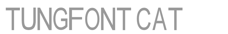 tungfont cat