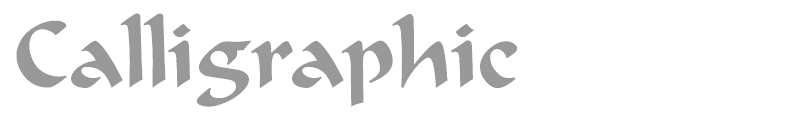 Calligraphic
