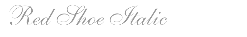 Red Shoe Italic