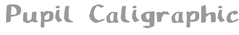 Pupil Caligraphic