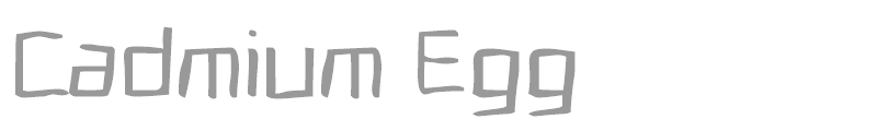 Cadmium Egg