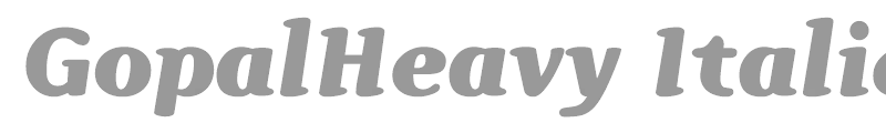 GopalHeavy Italic