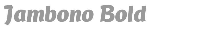 Jambono Bold
