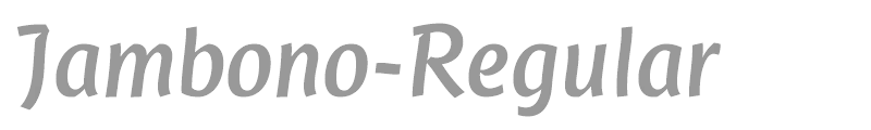 Jambono-Regular