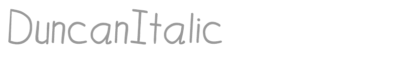 DuncanItalic