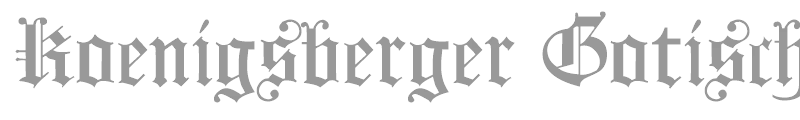 Koenigsberger Gotisch