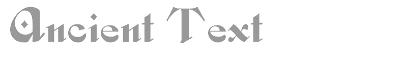 Ancient Text