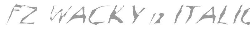 FZ WACKY 12 ITALIC