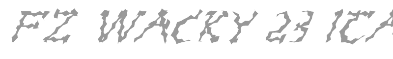 FZ WACKY 23 ITALIC