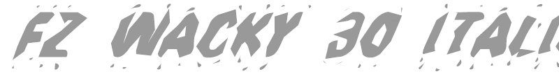 FZ WACKY 30 ITALIC
