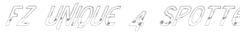 FZ UNIQUE 4 SPOTTED ITALIC