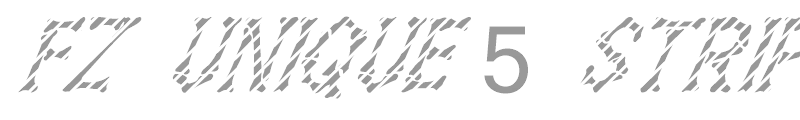 FZ UNIQUE 5 STRIPED ITALIC