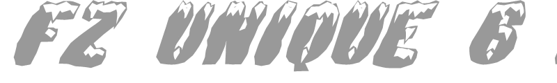 FZ UNIQUE 6 MANGLED ITALIC
