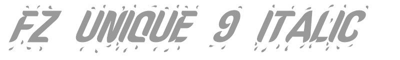 FZ UNIQUE 9 ITALIC